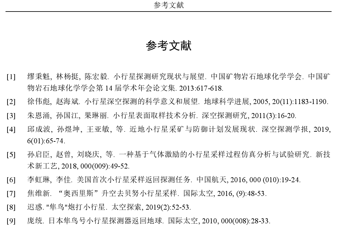硕士学位论文参考文献示范
