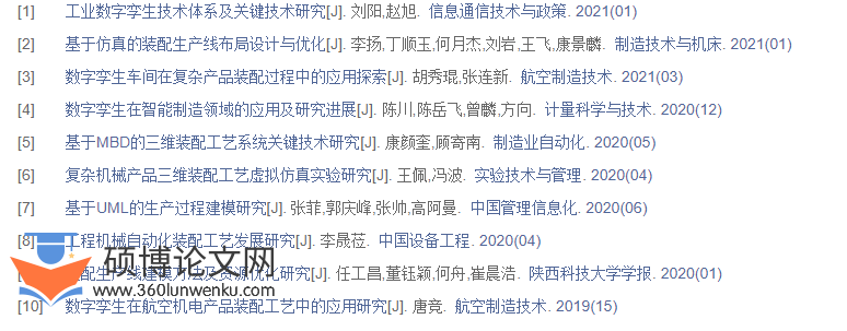 机械工程论文参考文献格式范例