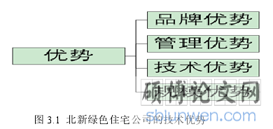 图 3.1  北新绿色住宅公司的技术优势