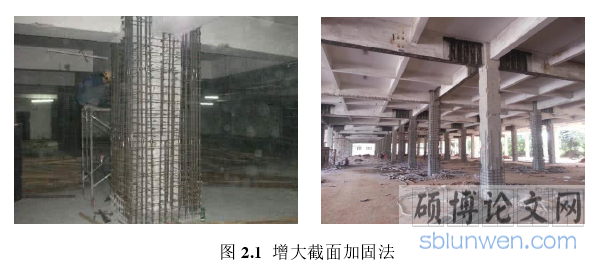图 2.1  增大截面加固法