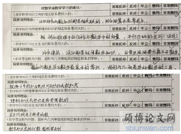 乡镇学校高中学生数学认识信念的调查研究--以贵港市覃塘区石卡高中为例