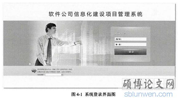 图4-1系统登录界面图