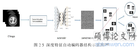 图 2.5 深度特征自动编码器结构示意图