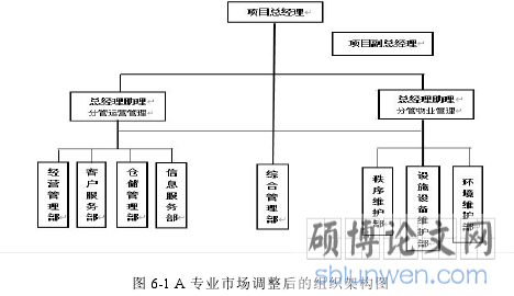 图 6-1 A 专业市场调整后的组织架构图