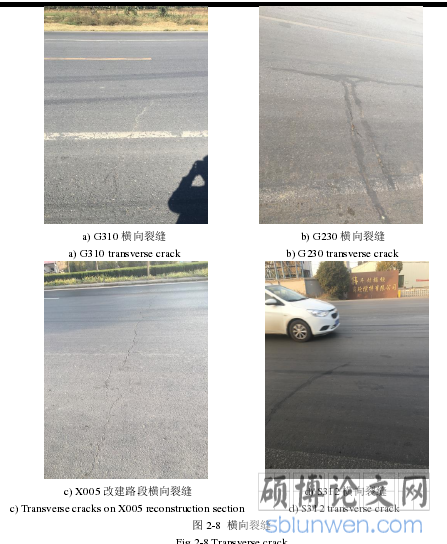 图 2-8  横向裂缝