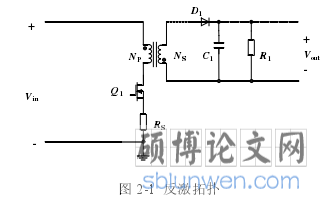 图 2-1 反激拓扑