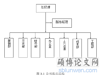 图 3-1  公司组织结构