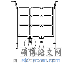 图 1.1  扩底桩位置示意图