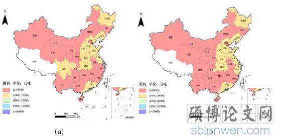 图 3.1：各省区能源消费碳排放分布