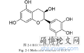 图 2-1 EGCG 的分子结构