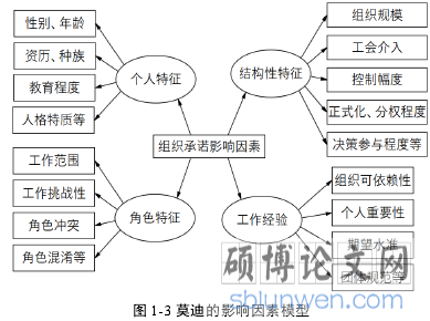 图 1-3 莫迪的影响因素模型