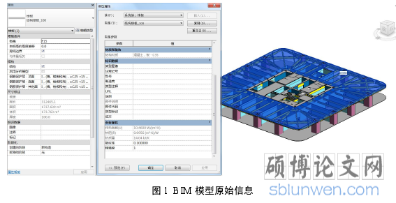 图 1 BIM 模型原始信息
