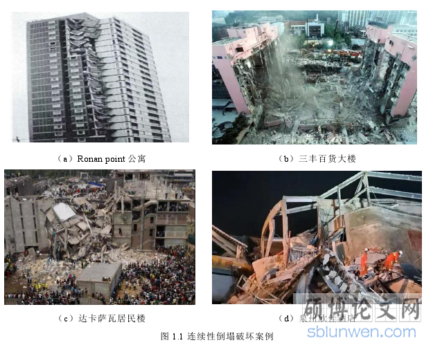 图 1.1 连续性倒塌破坏案例