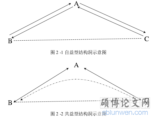 图 2 -1 自益型结构洞示意图