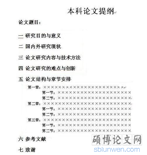 硕士论文目录几级标题