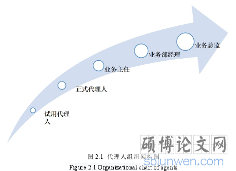 图 2.1 代理人组织架构图