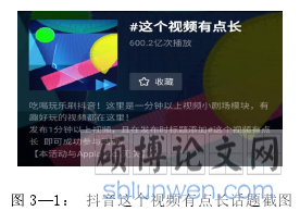 图 3—1： 抖音这个视频有点长话题截图