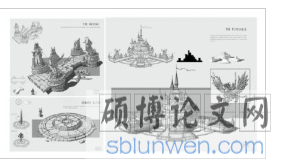 场景概念设计（游戏建筑设计图）