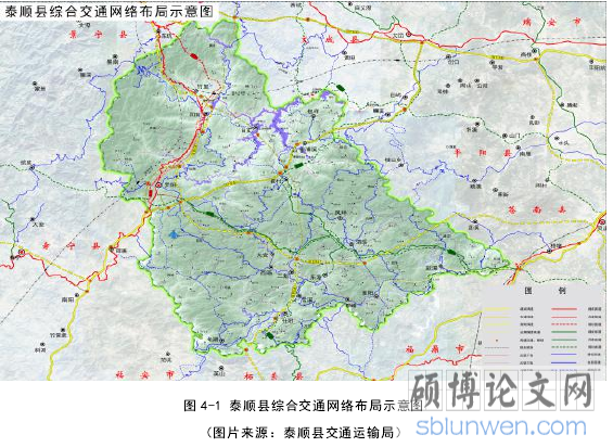 图 4-1 泰顺县综合交通网络布局示意图