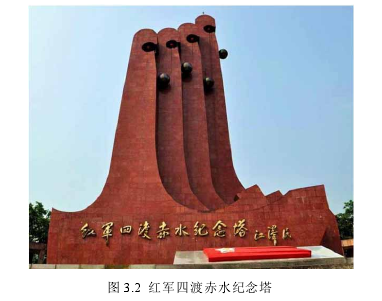 图 3.2  红军四渡赤水纪念塔 