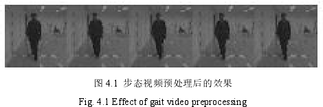 图 4.1 步态视频预处理后的效果 