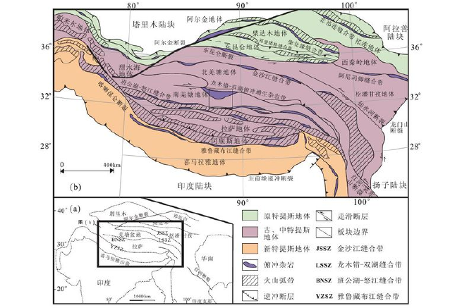 图 2-4 青藏高原大地构造格架