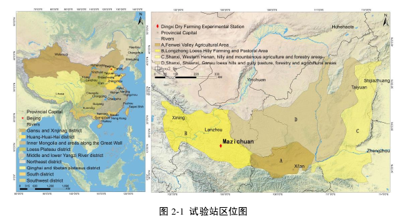 图 2-1  试验站区位图 