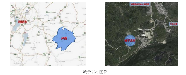 城子古村区位
