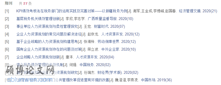 参考文献论文格式