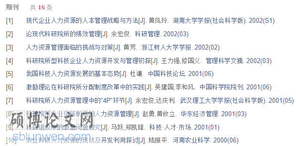 论文提纲参考